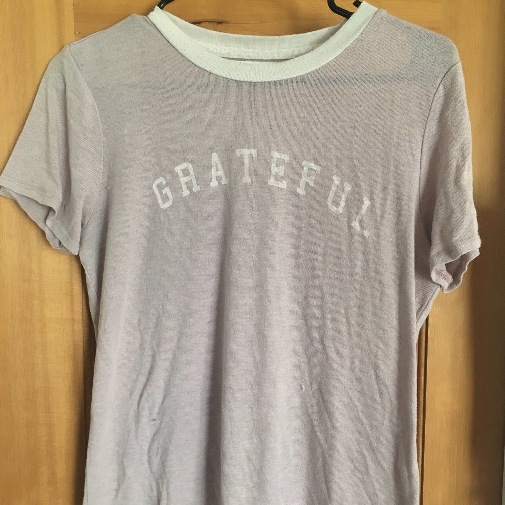Spiritual gangster pink "grateful" shirt